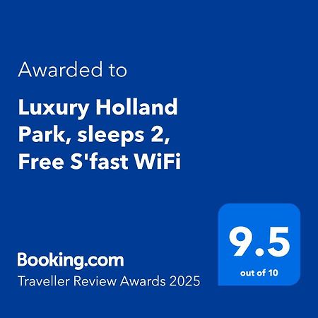 런던 Luxury Holland Park, Sleeps 2, Free S'Fast Wifi 아파트 외부 사진